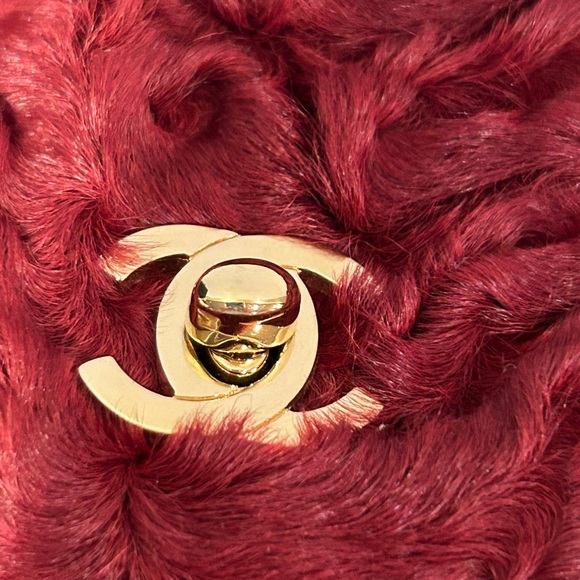 Rare Vintage Chanel Broadtail Bag New without tags - Picture 7 of 8